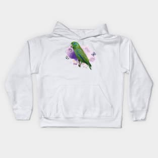 spectacled parakeet Kids Hoodie